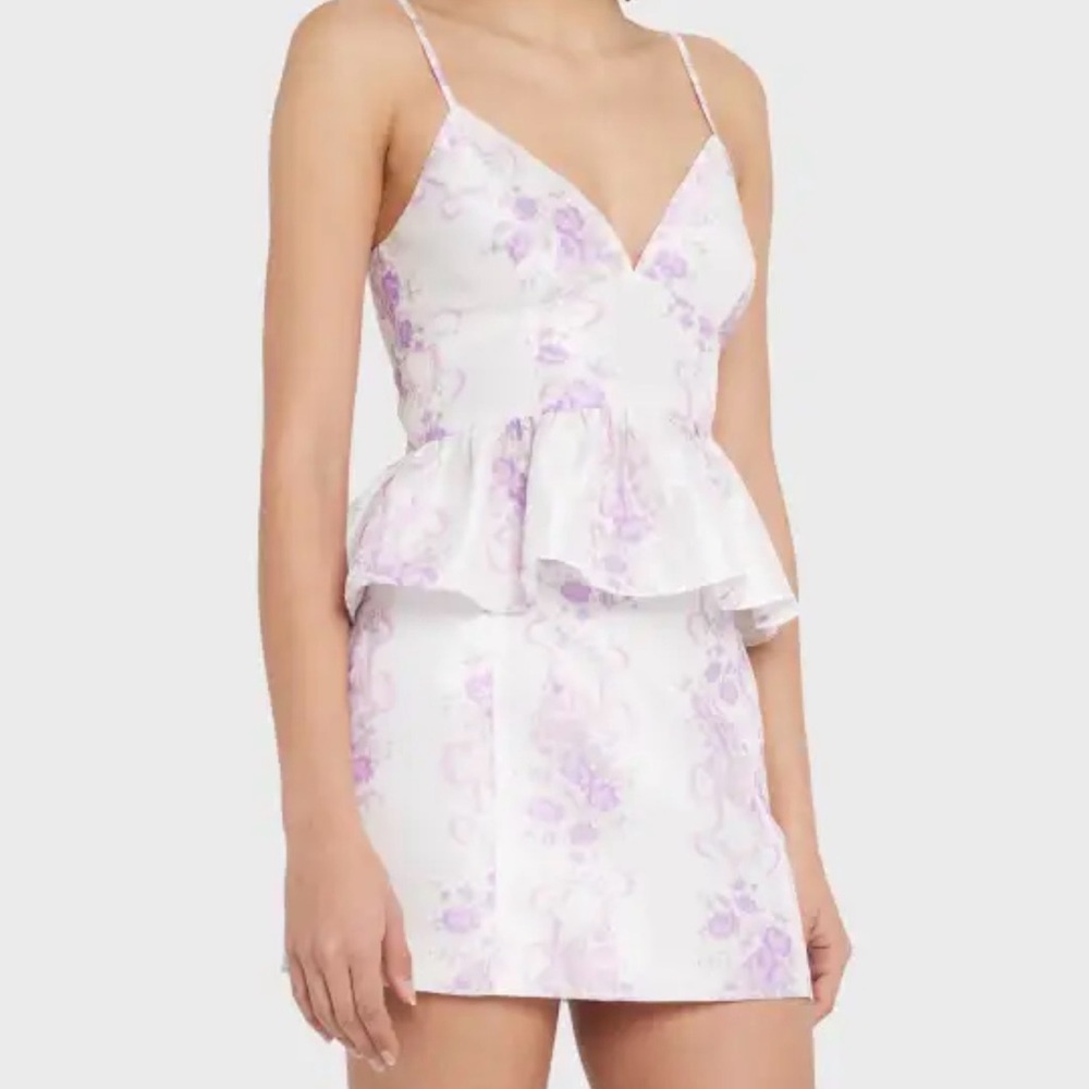 Floral Peplum Mini Dress